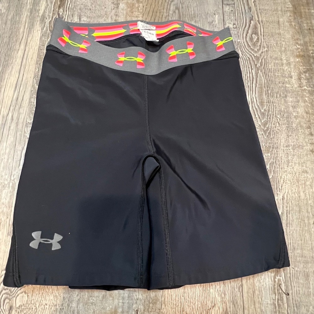 Under Armour Womens Compression Shorts Padded Sliding Black XS